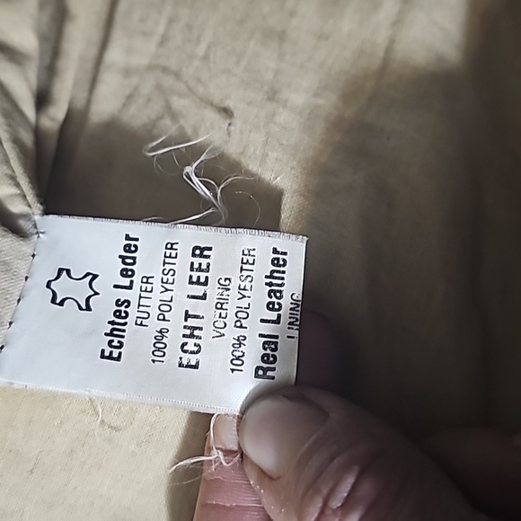 Men's Large vintage  Akaso  Brown Leather Bomber - Picture 6 of 8